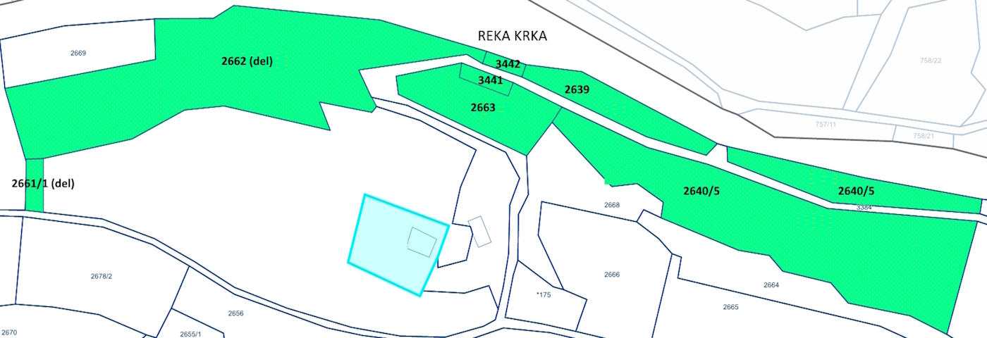 Načrt parcel / Plot plan